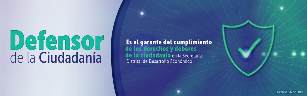 Defensor De La Ciudadan A Secretar A Distrital De Desarrollo Econ Mico