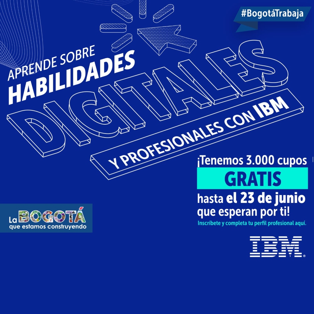 Imagen relacionada con cursos sobre tecnología, en alianza con IBM