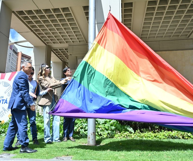 Imagen relacionada con evento de izada de bandera LGBTI