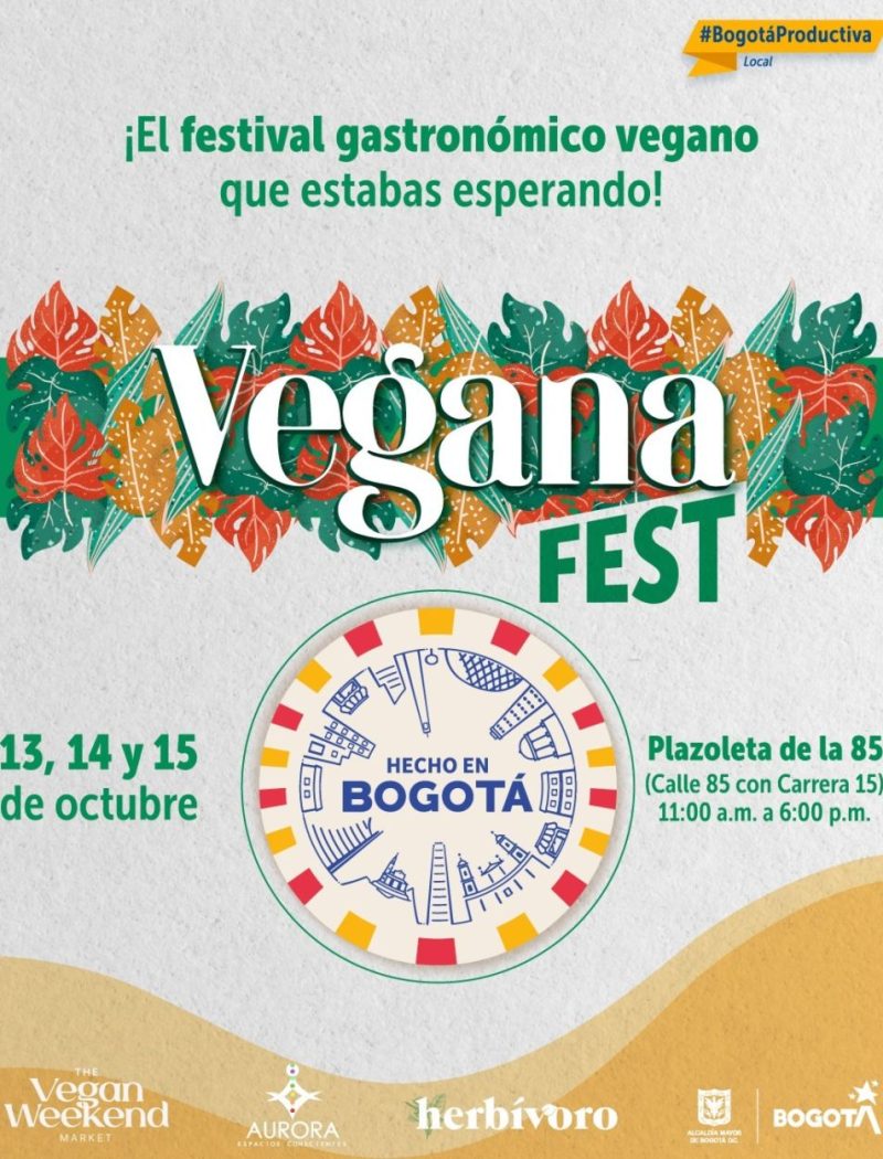 Imagen relacionada al Vegana Fest de Hecho en Bogotá