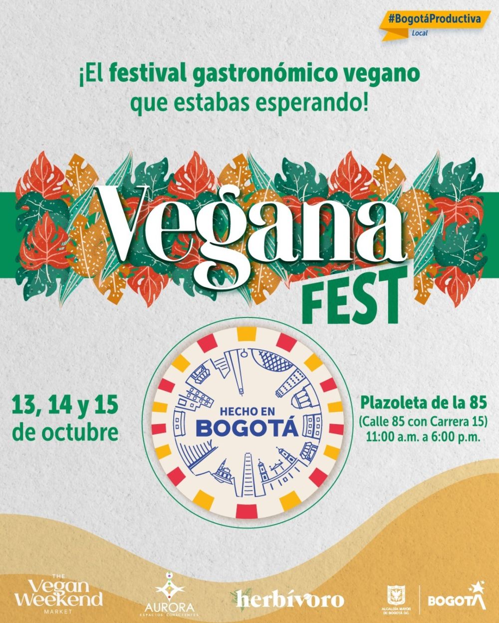 Imagen relacionada al Vegana Fest de Hecho en Bogotá