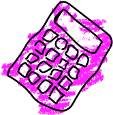 Imagen ilustrada relacionada con una calculadora