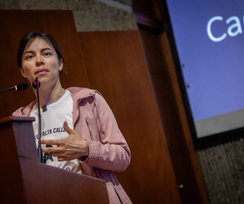 Imagen de Piedad Bayter en lanzamiento de programa de analítica de datos