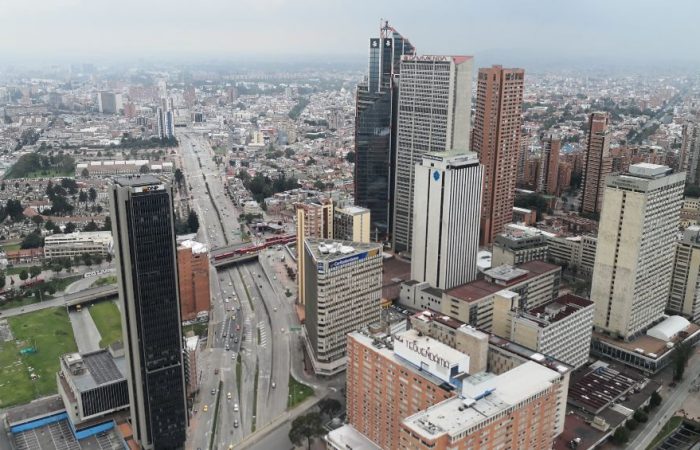 Imagen de panorámica del centro de Bogotá