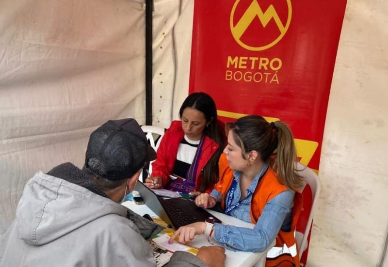 Imagen relacionada con punto de información y registro de Metro Bogotá