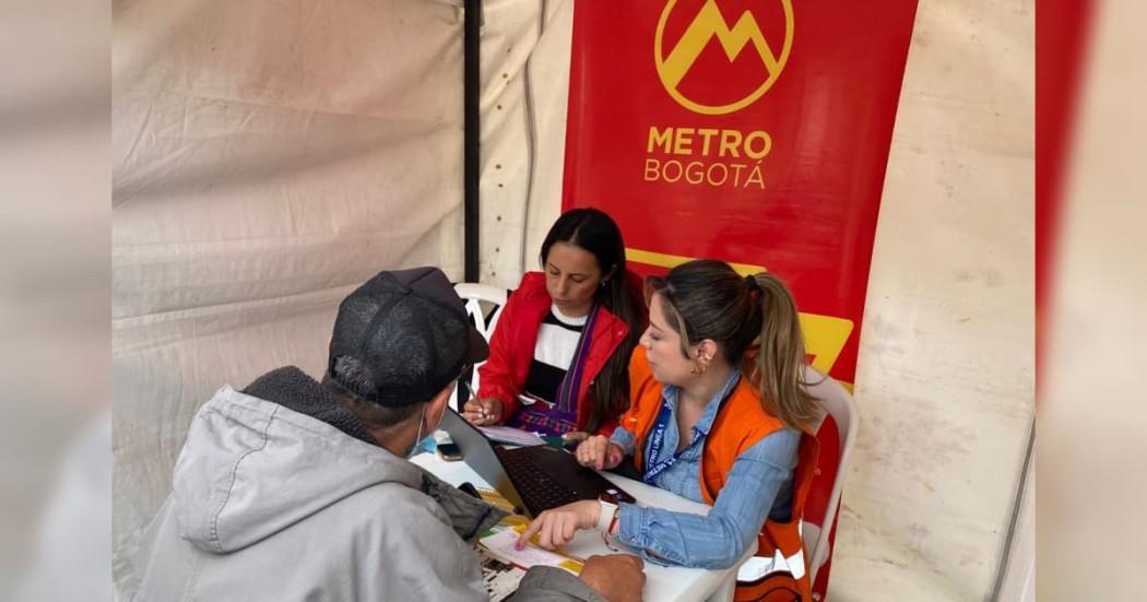 Imagen relacionada con punto de información y registro de Metro Bogotá