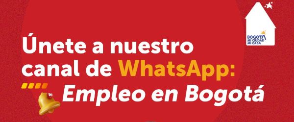 Banner que enlaza a canal de Whatsapp Empleo en Bogotá