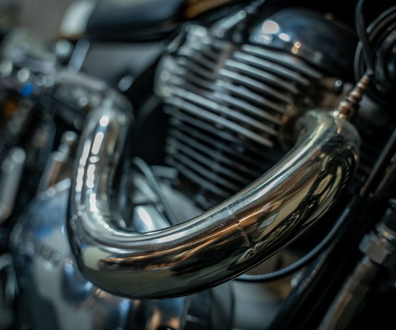 Imagen relacionada con un motor de alto cilindraje de una motocicleta