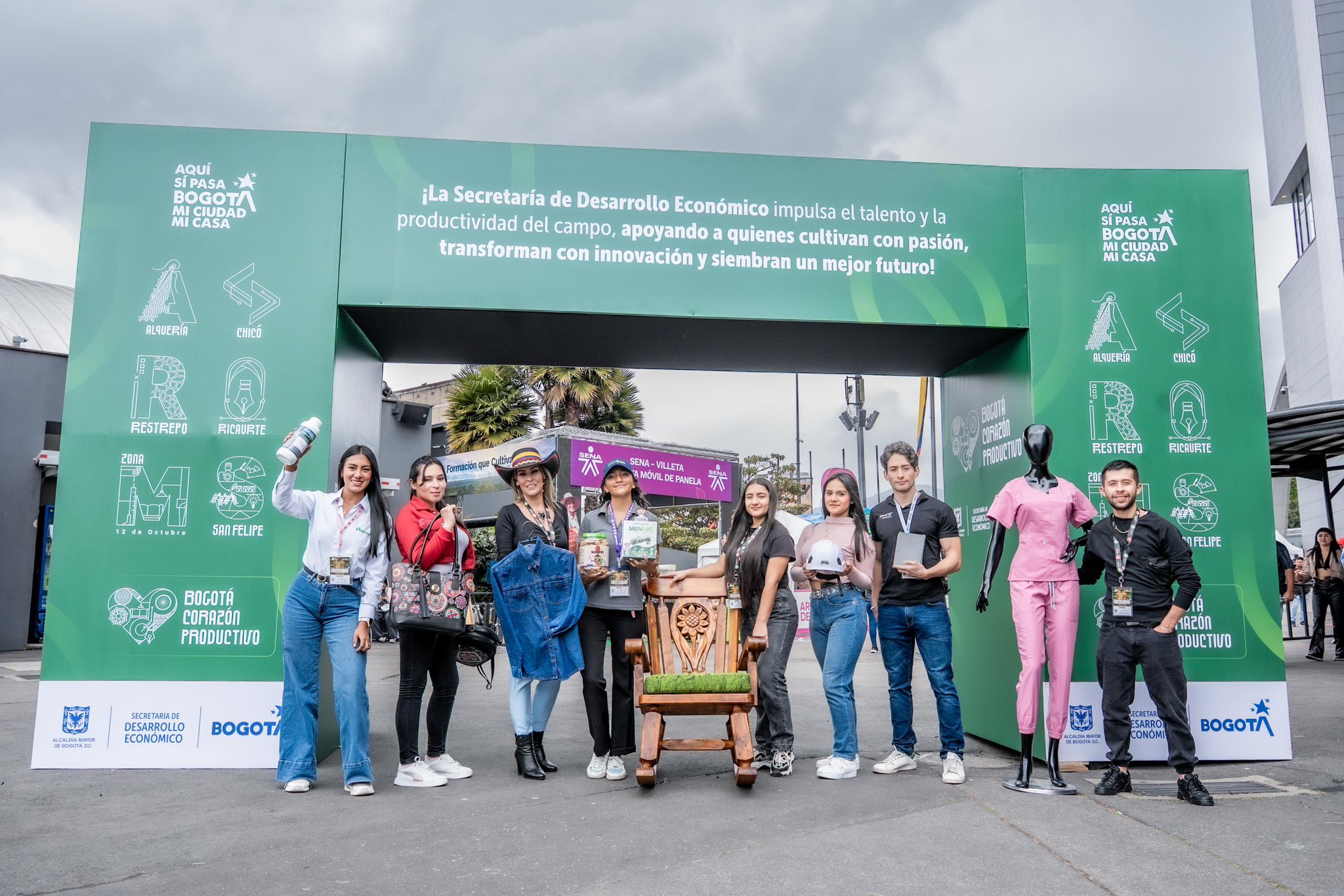 Imagen relacionada con grupo de empresarios de Corazones Productivos en feria Agroexpo 2025