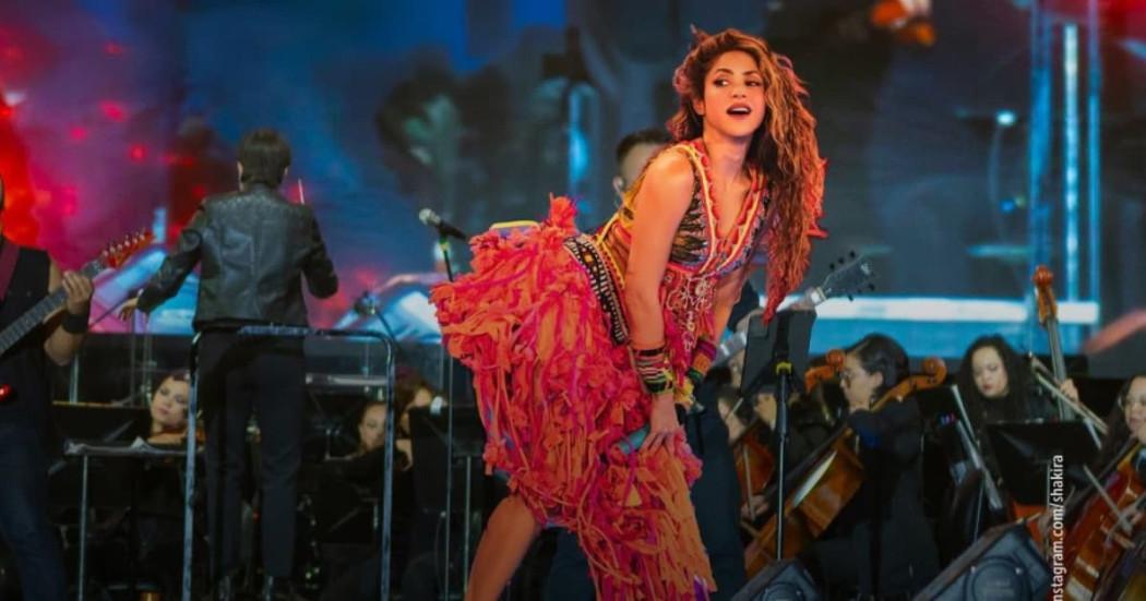 Imagen de Shakira en un concierto