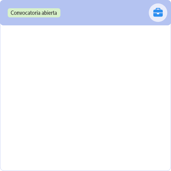 Convocatoria abierta de encuentra empleo