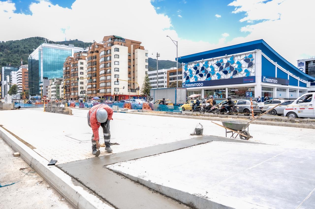 Imagen relacionada con plano general de un tramo de obra de Metro en Bogotá