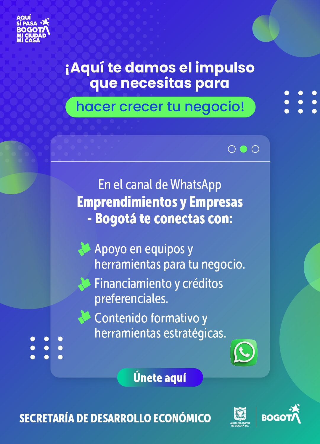 Imagen relacionada con acceso a canal de Whatsapp 'Empleo en Bogotá'