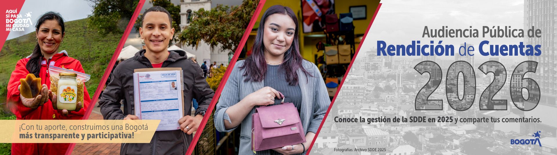 Banner relacionado con audiencia pública de rendición de cuentas 2026