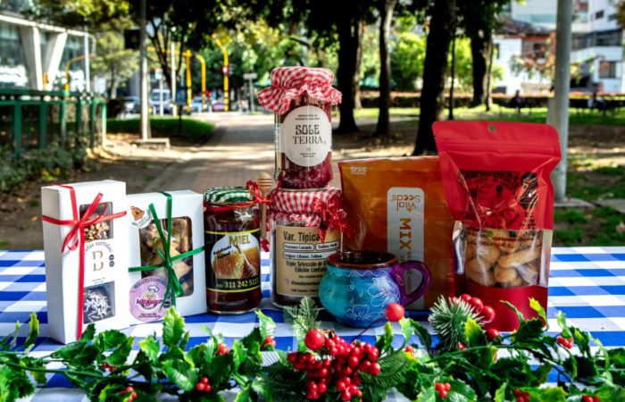 Imagen alusiva a productos de navidad presentes en mercados campesinos de Bogotá