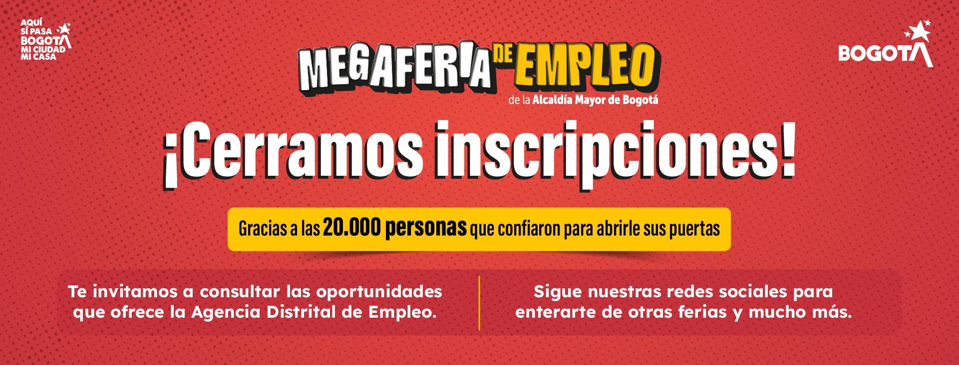 Banner relacionado con Megaferia de empleo