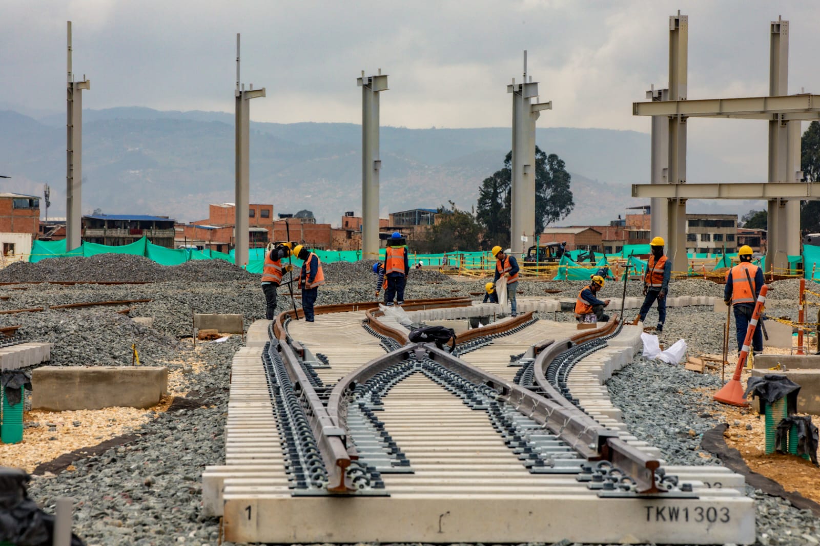 Imagen relacionada con un frente de obra del Metro de Bogotá