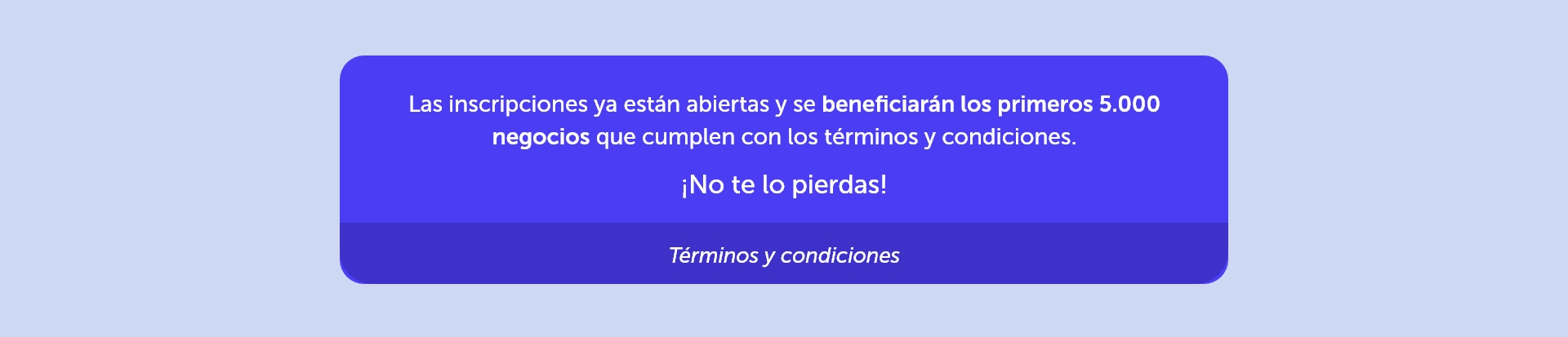 Términos y condiciones